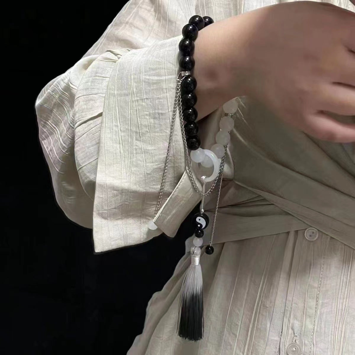 Tai Chi Traditional Glass Beads Bracelet