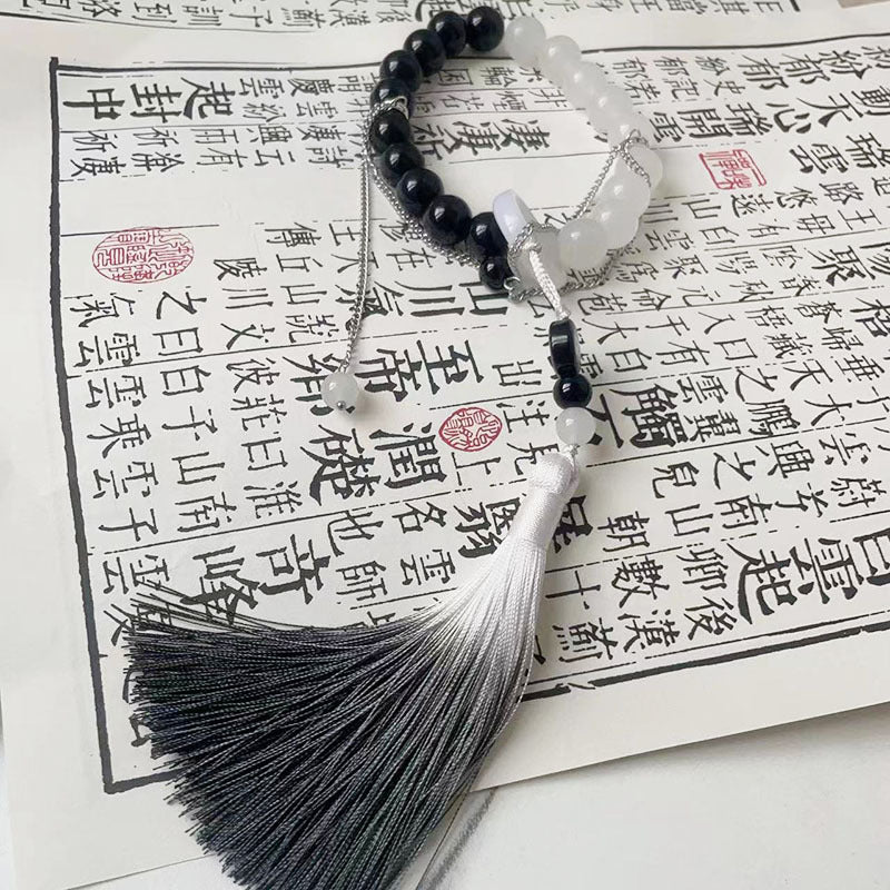 Tai Chi Traditional Glass Beads Bracelet