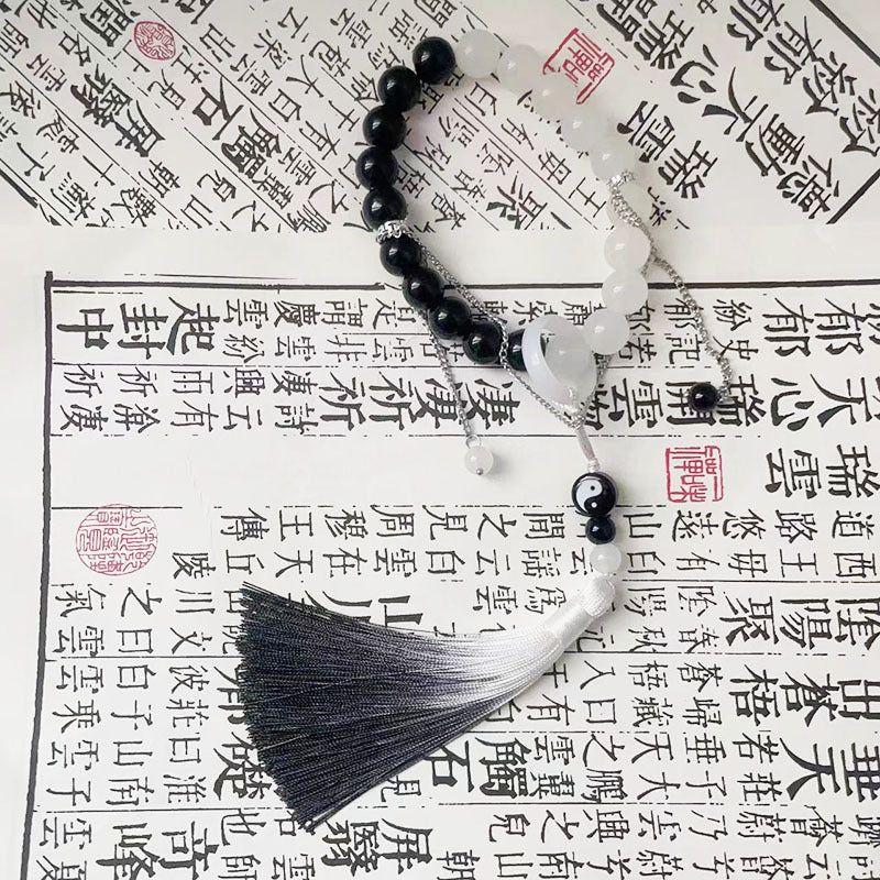 Tai Chi Traditional Glass Beads Bracelet