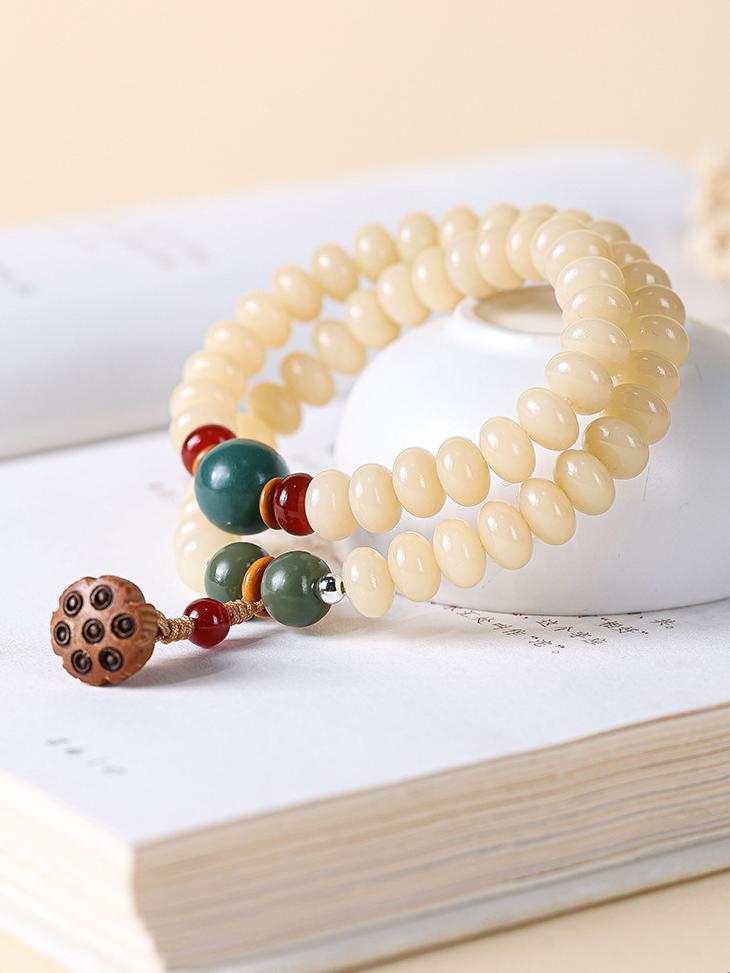 Lotus Bodhi Double Loop Bracelet