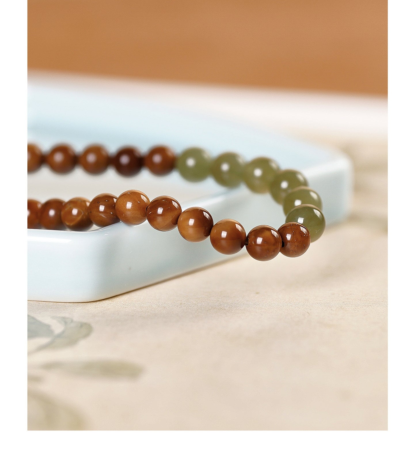 Jade Pi Xiu & Bodhi Mala Bracelet