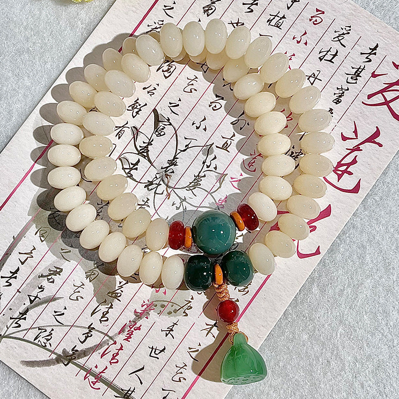 Lotus Bodhi Double Loop Bracelet