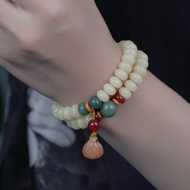 Lotus Bodhi Double Loop Bracelet