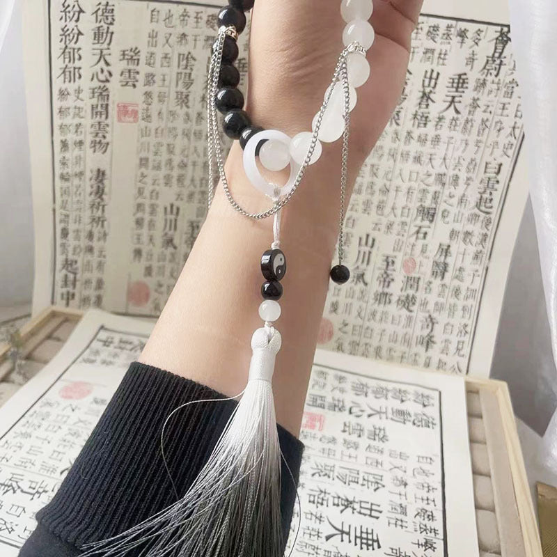 Tai Chi Traditional Glass Beads Bracelet