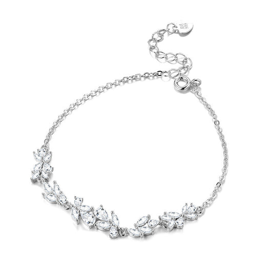 Wisteria Zircon Floral Bracelet