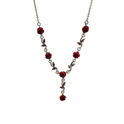 French Vintage Floral Jewelry Set Romantic Chic